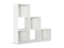 Load image into Gallery viewer, Tana Bookshelf 6 Cube Bookcase Stand Rack - White