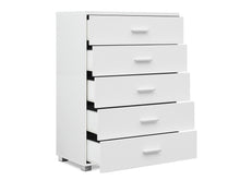 Load image into Gallery viewer, Bram Tallboy 5 Drawer Chest Dresser - White