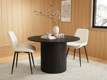 Load image into Gallery viewer, Adley Round Dining Table 120 x 75cm - Black