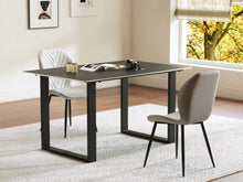 Load image into Gallery viewer, Ainsley Ceramic Dining Table 140 x 90cm - Golden Black