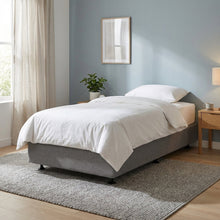 Load image into Gallery viewer, Vinson Fabric Single Bed Base - Grey