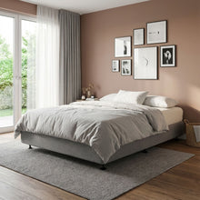 Load image into Gallery viewer, Vinson Fabric Double Bed Base - Grey