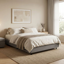 Load image into Gallery viewer, Vinson Fabric Queen Bed Base - Grey