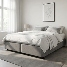 Load image into Gallery viewer, Vinson Fabric Super King Split Bed Base - Grey