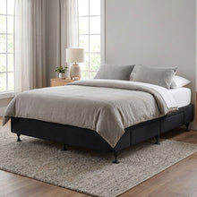 Load image into Gallery viewer, Charles Fabric Queen Bed Base 4 Drawers - Black