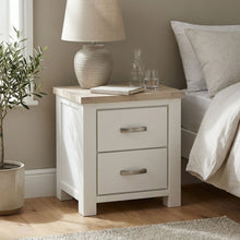 Load image into Gallery viewer, Aurora Solid Wood Bedside Table - White