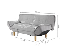 Load image into Gallery viewer, Alnwick 3 Seater Sofa Bed - Dark Grey