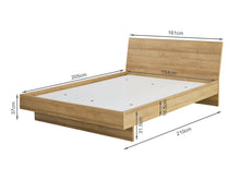 Load image into Gallery viewer, Hekla Queen Wooden Bed Frame - Oak