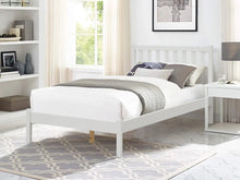 Load image into Gallery viewer, Baker King Single Wooden Bed Frame - White