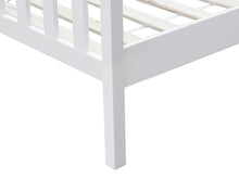 Load image into Gallery viewer, Andes double wooden bed frame - white
