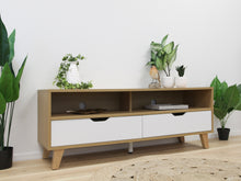 Load image into Gallery viewer, Schertz 1.4m Entertainment Unit - Oak