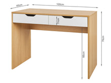 Load image into Gallery viewer, Schertz 100cm Computer Desk - Oak