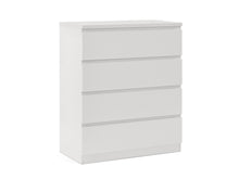 Load image into Gallery viewer, Tongass Wooden Tallboy 4 Drawers - White