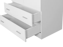 Load image into Gallery viewer, Bram 2 Door Wardrobe with 2 Drawers - White