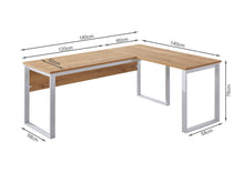 Load image into Gallery viewer, Nakia Computer Corner Desk - Oak