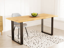 Load image into Gallery viewer, Bryce Dining Table 180 x 90cm - Oak + Black