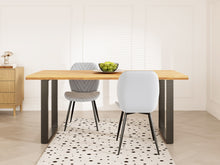 Load image into Gallery viewer, Bryce Dining Table 180 x 90cm - Oak + Black
