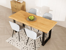 Load image into Gallery viewer, Bryce Dining Table 180 x 90cm - Oak + Black