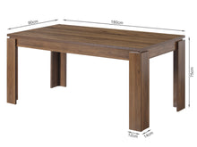 Load image into Gallery viewer, Azar Dining Table Rectangle 180 x 90cm - Walnut