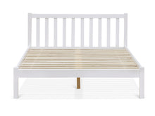 Load image into Gallery viewer, Baker Double Wooden Bed Frame - White