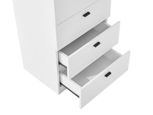 Load image into Gallery viewer, Hekla Tallboy 5 Drawer Chest Dresser - White