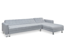 Load image into Gallery viewer, Minnesota 5 Seater Sofa Bed Futon with Chaise - Grey