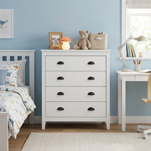 Load image into Gallery viewer, Congo 4 Drawers Tallboy - White