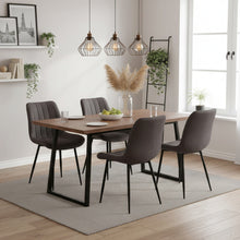 Load image into Gallery viewer, Kivo Linen Dining Chair - Set of 4 - Dark Grey