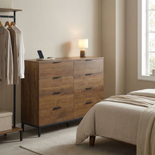 Load image into Gallery viewer, Ocala Low Boy 8 Drawer Chest Dresser - Walnut