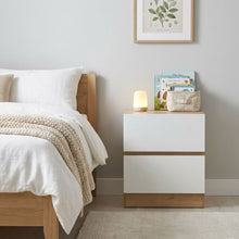 Load image into Gallery viewer, Harris Bedside Table - Oak + White