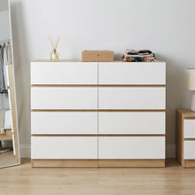 Load image into Gallery viewer, Harris 8 Drawers Low Boy - Oak + White