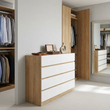 Load image into Gallery viewer, Harris 8 Drawers Low Boy - Oak + White