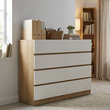 Load image into Gallery viewer, Harris 8 Drawers Low Boy - Oak + White