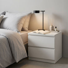 Load image into Gallery viewer, Tongass Wooden Bedside Table - White