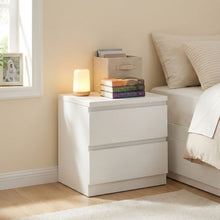 Load image into Gallery viewer, Tongass Wooden Bedside Table - White