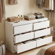 Load image into Gallery viewer, Tongass Wooden Low Boy 6 Drawers - White