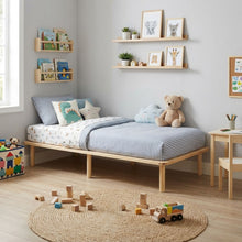 Load image into Gallery viewer, Ohio Single Wooden Bed Base - Natural