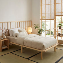 Load image into Gallery viewer, Ohio Single Wooden Bed Base - Natural