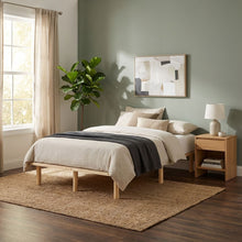 Load image into Gallery viewer, Ohio King Single Wooden Bed Base - Natural