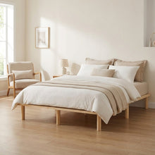 Load image into Gallery viewer, Ohio Double Wooden Bed Base - Natural