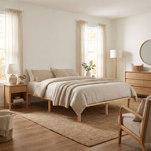 Load image into Gallery viewer, Ohio King Wooden Bed Base - Natural