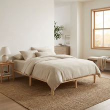 Load image into Gallery viewer, Ohio King Wooden Bed Base - Natural