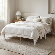 Load image into Gallery viewer, Conival King Wooden Bed Frame - White
