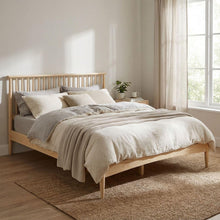 Load image into Gallery viewer, Tolmount King Wooden Bed Frame - Light Oak