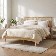 Load image into Gallery viewer, Tolmount King Wooden Bed Frame - Light Oak