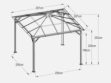 Load image into Gallery viewer, 21944 - Patio Gazebo Aluminium Hardtop Gazebo 3x3M - Betalife