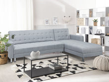Load image into Gallery viewer, Minnesota 5 Seater Sofa Bed Futon with Chaise - Grey