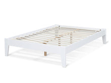 Load image into Gallery viewer, Meri Double Wooden Bed Frame - White