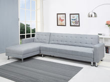 Load image into Gallery viewer, Minnesota 5 Seater Sofa Bed Futon with Chaise - Grey