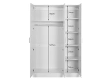 Load image into Gallery viewer, Bram 3 Door Wardrobe Cabinet - White